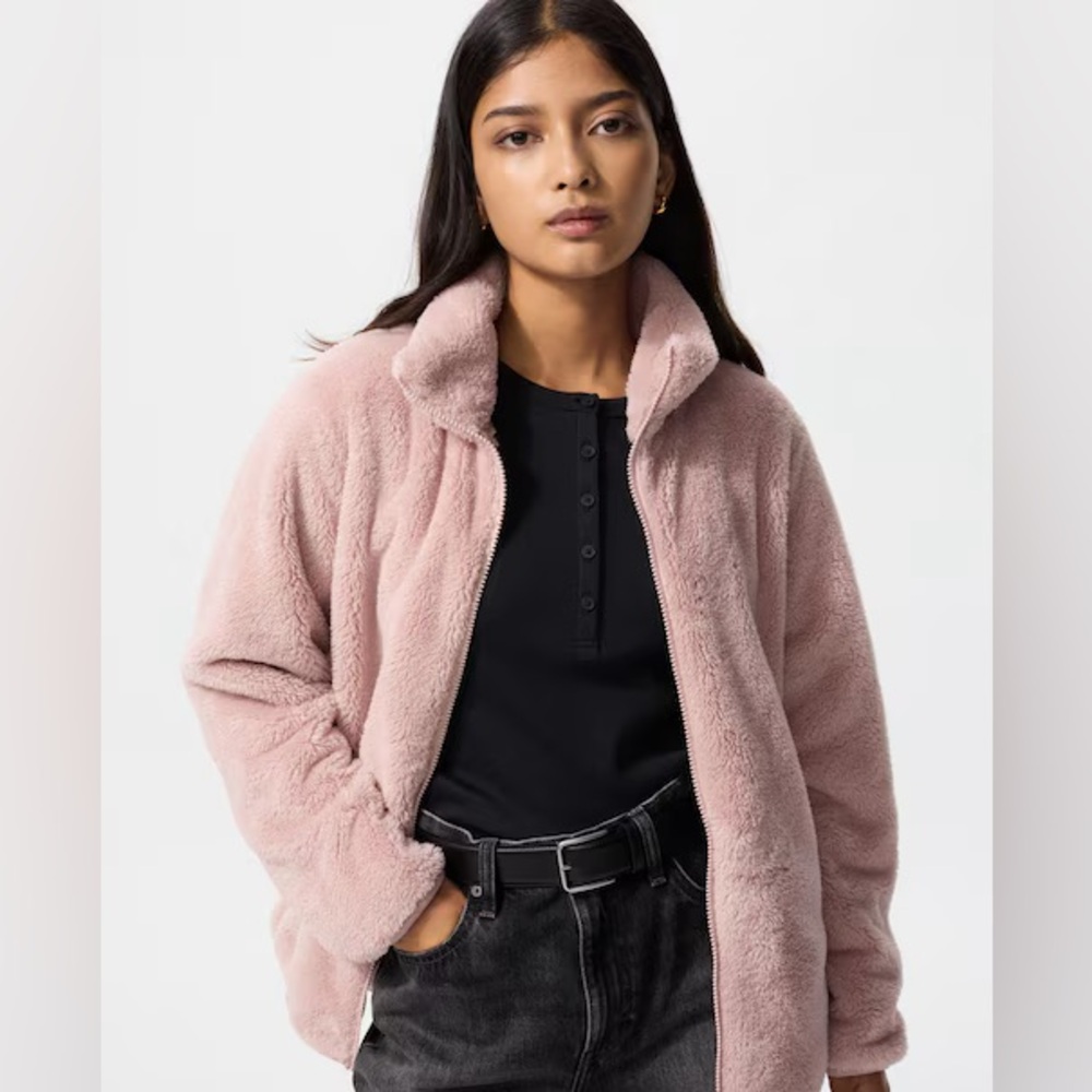 Uniqlo Fluffy Yarn Fleece Full-Zip Jacket - Picture 3 of 3